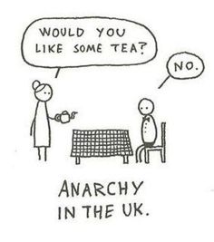 карикатура Анархията във Великобритания